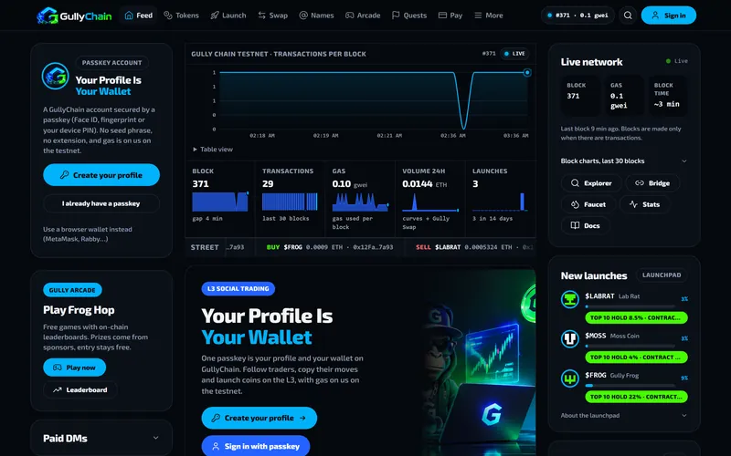 Screenshot: Feed