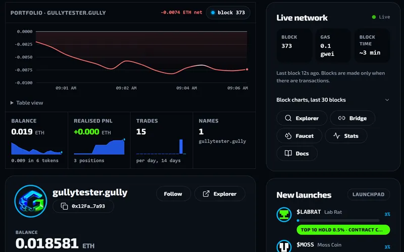 Screenshot: Profile